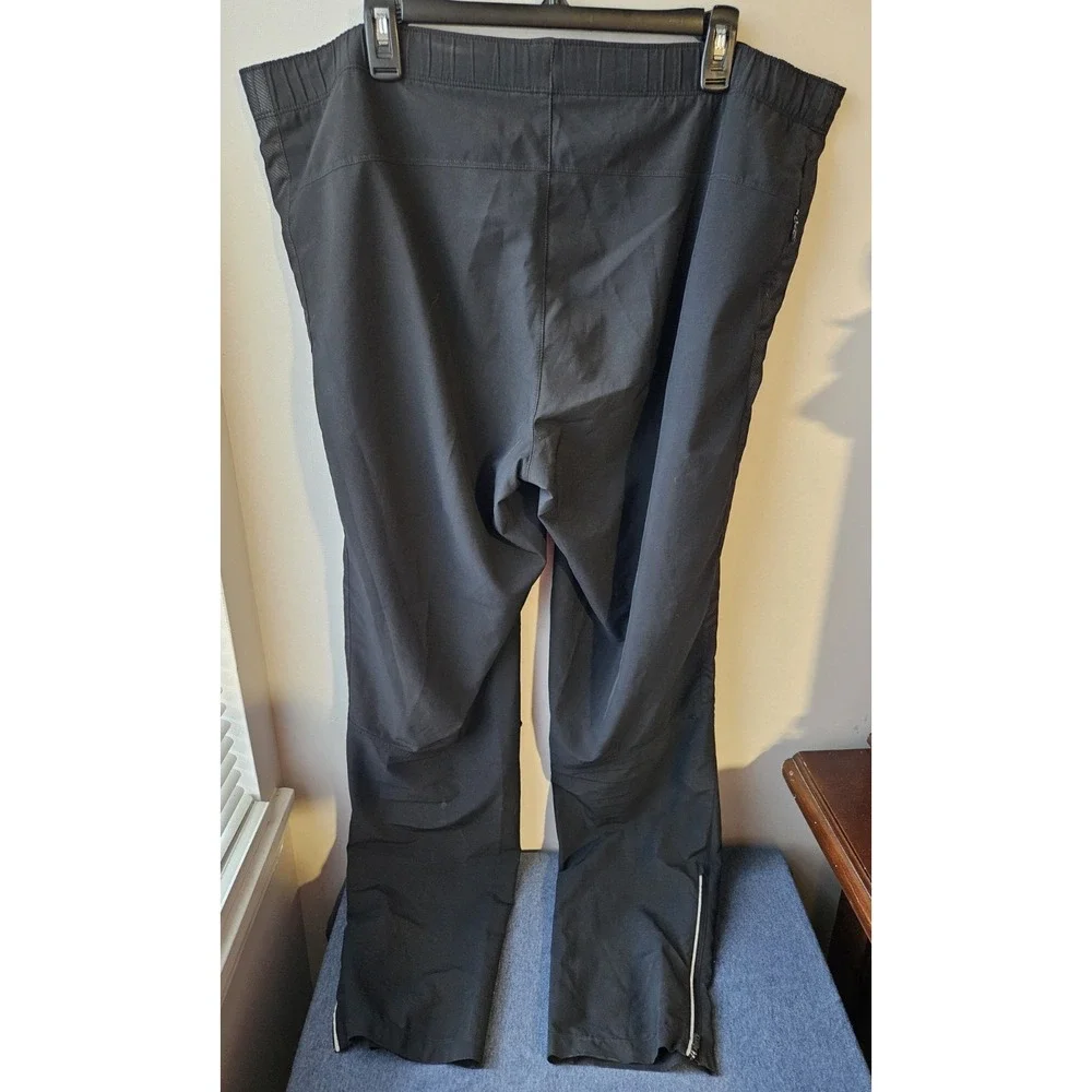 The North Face Men's Softshell Pants‎ Black Large Stretch Zip Ankle Outdoor